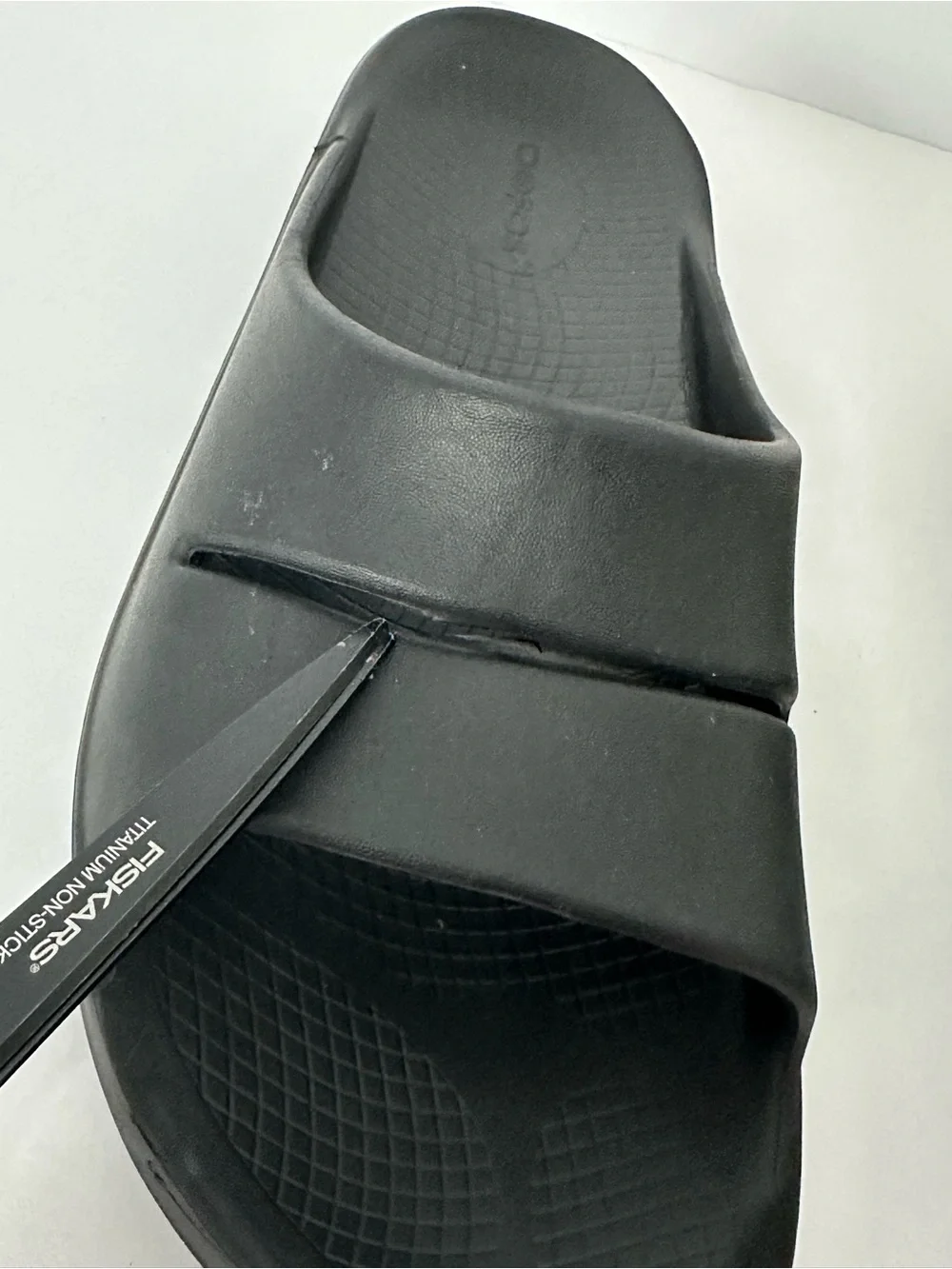 OOFOS OOAHH Sandal Slide Recovery Footware Unisex Black M10 W12 Comfort Sport